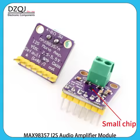 Audio Amplifier I2S MAX98357 I2S Audio Amplifier Module, Filterless Class‑D Amplifier For ESP32 Rasp