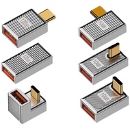 OTG Adapter U-shaped Elbow 90 Degree Side Bend Type-C Male to Female Car Charger Converter PD F