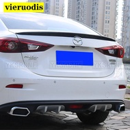 For Mazda 3 Axela 2014-2017 ABS Rear Bumper Diffuser Bumpers Protector Bumper Guard Protector Skid P