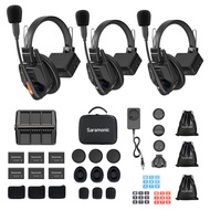 Saramonic WiTalk9 WT9S 9-Person Full-duplex Wireless Intercom Headset System 1.9GHz 1640ft Wireless 