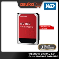 WESTERN DIGITAL 2TB/3TB/4TB/6TB 3.5" Caviar Red 64MB NAS SATA HDD