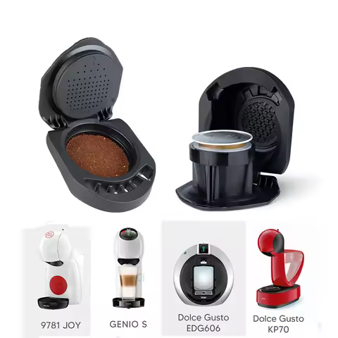 Reusable Adapter for Dolce Gusto Piccolo xs Maker & for Nescafe Genio S Plus Nespresso Coffee Capsul