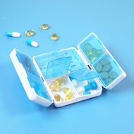 Magnet Pill Box 7 Compartments Folding Pill Box Mini Pill Box Flip-top Sub-packing Small Pill Box Po