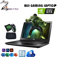 MSI Gaming Laptop - Premium Refurbished MSI GL62 & GP72 Intel Core I7-7TH GTX1060 6GB GDDR5