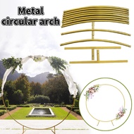 Gold Round Backdrop Stand Metal Circle Balloon Arch Frame Wedding Arch for Ceremony Birthday Party D
