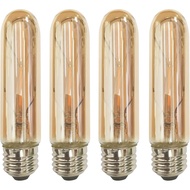 CTKcom T10 E26 Amber LED Light Bulb,Smooth Dimmable T10 Tubular Edison Light Bulbs,2 Watt 120V 2200K