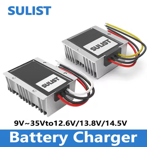 9-35V to 13.8V 12.6V 14.5V 5A-25A 12V Lithium Battery Charger Dual Battery System Boost Step-down DC