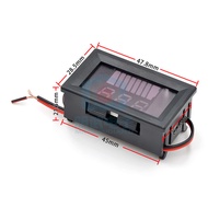 Waterproof Electric Vehicle Battery Meter Battery Lithium Storage Battery Digital Display Voltmeter 