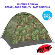 Khemah Camping Askar Celoreng Camping Tent Camouflage Camping Tent