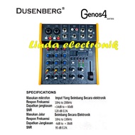 Mixer dusenberg genos 4 4 channel Official Warranty original