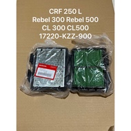 HONDA Air Filter 17220-KZZ-900 CRF-250 CRF250RALLY CL300 CL500 REBEL-300 REBEL-500 Genuine 1