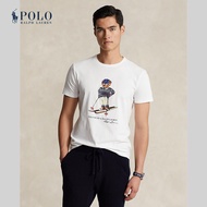 Polo Ralph Lauren เสื้อยืดผู้ชาย Custom Slim Fit Polo Bear Jersey T-Shirt รุ่น MNPOTSH1N822080 สีขาว