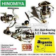 Reel Hinomiya Argania 3000 9 + 1bb (screw In Power Handle)