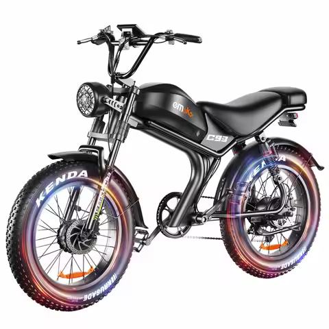EMOKO Dual Motor 2000W C93 Electric Bike for Adults, 20" Fat Tire offroad mountain Bicycle, 48V 23Ah