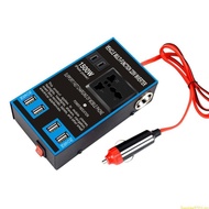 SUN Car Power CigaretteLighter Inverter 12V 24V To AC220V Converter ChargersAdapter Transformers4USB