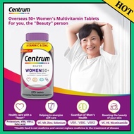 【EXP:2028】Centrum Silver Women 50+ 275 Tablets Multivitamin for Elderly Women Immune Bone & Heart He