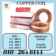 Acson Copper Pipe Copper Tube Air Cond Thickness 0.61mm ACSON (1/4'', 3/8'', 1/2'', 5/8'')