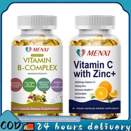 Vitamin C With Zinc Vitamin C 1000 Mg And Vitamin B Complex For Immune Support Promotes Nervous Syst