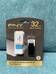 全新未開封～PNY Wave Turbo 3.0 32GB USB 3.0 隨身碟