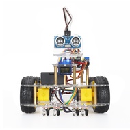 Compatible with Arduino uno intelligent car robot kit ultrasonic obstacle avoidance car programming 