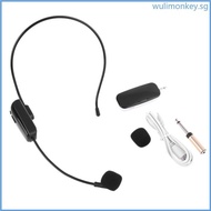 WU UHF Wireless Microphone Headset for Karaoke System Church Speaking Conference