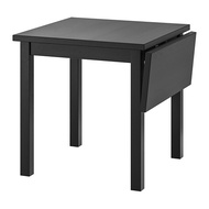 NORDVIKEN 折疊桌, 黑色, 74/104x74 公分
