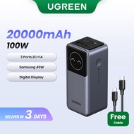 UGREEN 25000mAh Nexode PowerBank PD200W Fast Charging for T14 Dell Lenovo MacBook Air Samsung S24 Ul