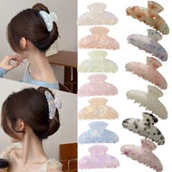 100 Kinds of Simple French Light Luxury Acrylic Grab Clip Medium Ins Style Hair Clip Hair Catch Shar