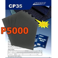 Pack of 5 super-fine Japanese A4 RMC sandpaper sheets with P5000 particles sandpaper sand paper
