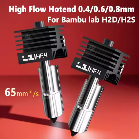 H2S/H2d Hotend Highflow For Bmabu lab H2D Hotend H2d For Bambulab Hardened Steel High Quality Hot en