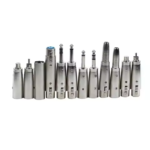 XLR 3PIN female head to 6.5 female 3 core XLR revolution RCA 3.5mm Male lotus audio female seat 6.35