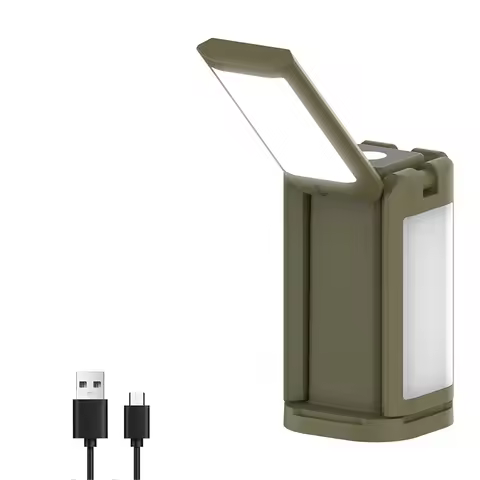 GM-Folding Camping Lantern Rechargeable, 14000Mah LED Light For Tent Outdoor, IPX5 Waterproof, 6000L