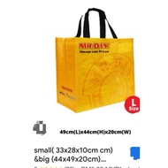 set besar kecil of MR DIY MR DOLLAR BAG limited edition shopping bag tahan lasak