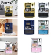 [AbabixaMY] Kids Piggy Bank ATM Electronic Money Bank Mini ATM Toy Money Box Balance Calculator Savi