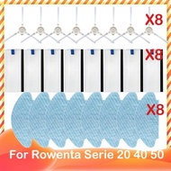 Compatible for Tefal Rowenta Explorer X-Plorer Serie 20 40 50 Robot Vacuum Hepa Filter Side Brush Mop Cloths Rag Parts