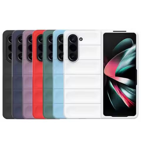 For Samsung Galaxy Z Fold 5 Case Silicone PC Capa Samsung Z Fold Flip 5 4 3 Case Protector Phone Ant