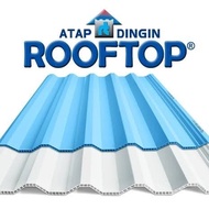 Atap Rooftop atap berongga bahan pvc (Warna Putih dan Biru)