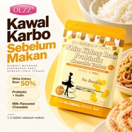 OLZZ White Kidney Bean Carb Blocker Probiotik Inulin Tablet Kunyah Kawal Karbo Gula Minyak Weight Ma