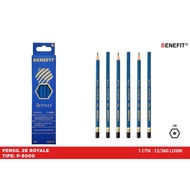 (12 PCS) 2B BENEFIT BLUE PENCIL PENCIL/ PENCIL/ 2B pencil/ biru