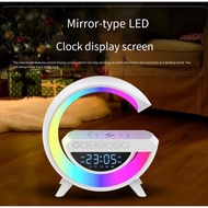 Bluetooth speaker BT3401 wireless charging ambient light clock alarm clock