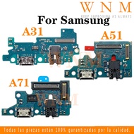 With IC USB Charging Port Dock Connector For Samsung Galaxy A31 A51 A71 Charger Port Board Repair Pa