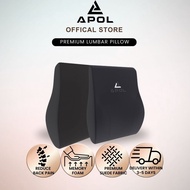 APOL Premium Lumbar Pillow - Ergonomic Office Chair Back Support Gaming Chair Back Support Pillow Support