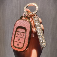 TPU Car Key Cover For Honda Civic CRV City 2025 Key Case Keychain Car Accessories