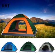 KHJ Automatic Tent 1-3 Person Blue/Green Backpacking Instant Setup