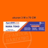 SPANDUK COSTUME BRI LINK 1 SET SPANDUK KIOS BRI LINK PLANG PANDUK KIOS BRILINK SPANDUK BRILINK MURAH