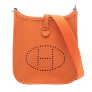 【二手】愛馬仕 HERMES Evelyne TPM 橙色皮革單背包 Evelyne Amazon TPM 橙色 女士二手 A