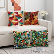 Nordic Rainbow Geometric Pillow Case 45x45cm 1pc/4pcs - Modern Art Soft Cushion Cover Home