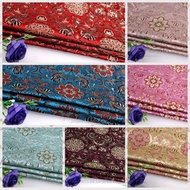 Cheongsam Kimono Fabric - Brocade & Satin with Hualien Flower Pattern