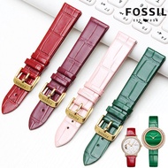 Fossil Fosil Watch Strap Women Genuine Leather Bracelet First Layer Cowhide Pin Buckle 12 14 16mm Thin Belt Accessories