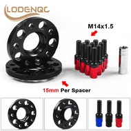 Lodenqc 15mm 5x112mm 66.6mm Hub Centric Bore Wheel Spacers M14x1.5 Tapered Bolts For Audi Q5 SQ5 W/B